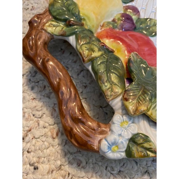 Style Eyes by Baum Bros. Cornucopia Collection Platter 10x20 Handle Fruit Servin - Picture 16 of 16